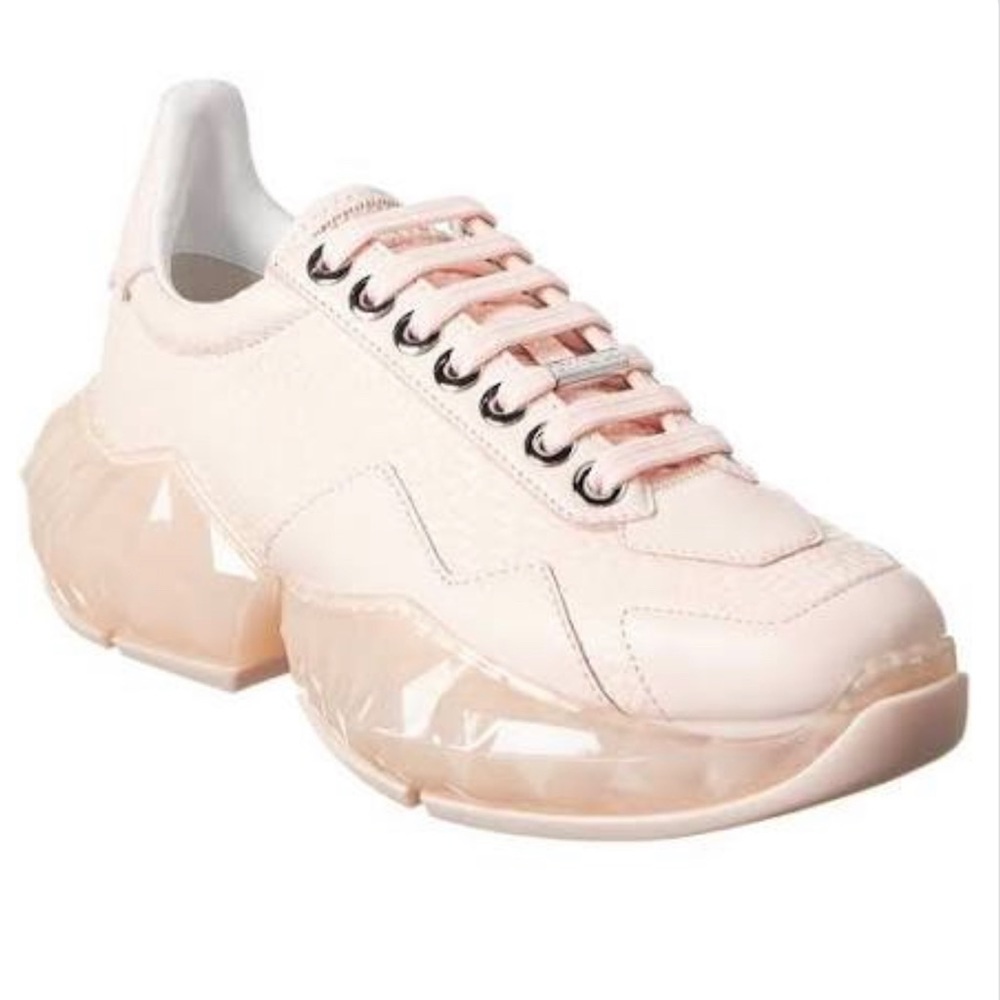 Jimmy Choo Diamond Leather Sneakers. Blush pink! Worn gently 💕